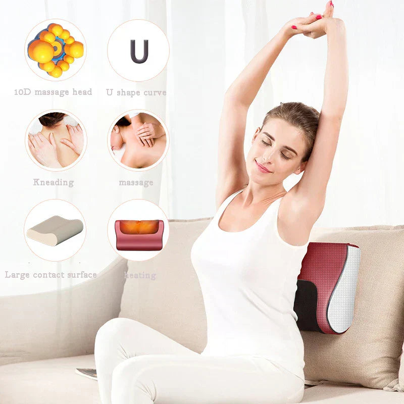 𝙎𝙚𝙝𝙖 𝙇𝙪𝙭𝙚™ Red Pillow Massager – جهاز تدليك الوسادة الحمراء