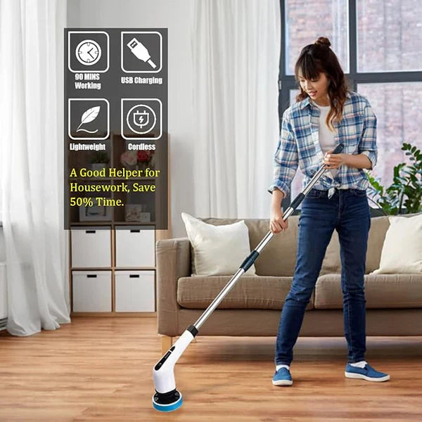 𝙎𝙚𝙝𝙖 𝙇𝙪𝙭𝙚™9 in 1 Electric Cleaning Brush – فرشاة تنظيف كهربائية 9 في 1
