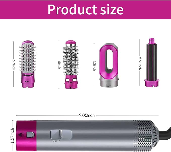 𝙎𝙚𝙝𝙖 𝙇𝙪𝙭𝙚™ Hot Hair Brush 5 in 1 – فرشاة الشعر الساخنة 5 في 1
