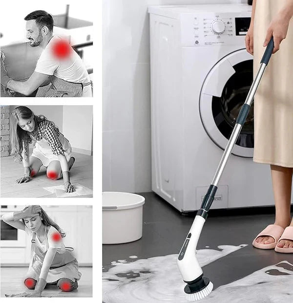 𝙎𝙚𝙝𝙖 𝙇𝙪𝙭𝙚™9 in 1 Electric Cleaning Brush – فرشاة تنظيف كهربائية 9 في 1