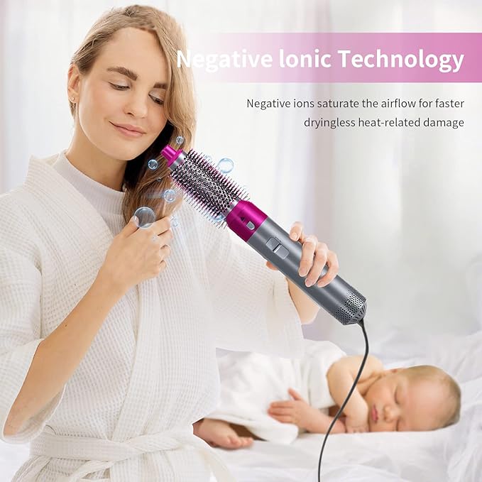 𝙎𝙚𝙝𝙖 𝙇𝙪𝙭𝙚™ Hot Hair Brush 5 in 1 – فرشاة الشعر الساخنة 5 في 1