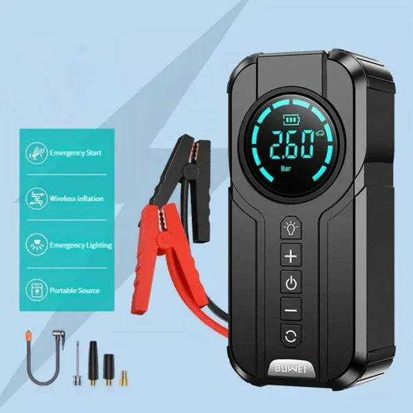 𝙎𝙚𝙝𝙖 𝙇𝙪𝙭𝙚™Jump Starter With Air Pump هيكساليفينغ™ جهاز تشغيل البطارية مع منفاخ هواء